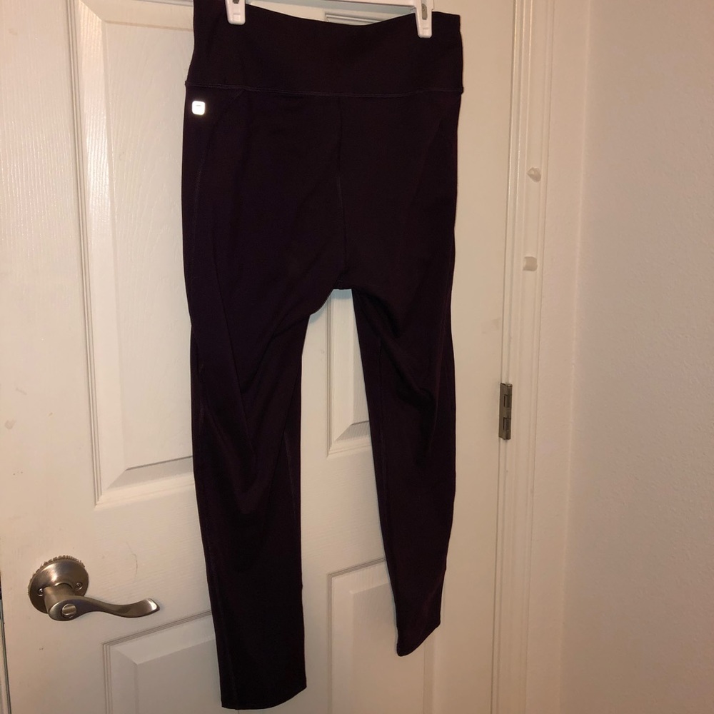 Burgundy Leggings.